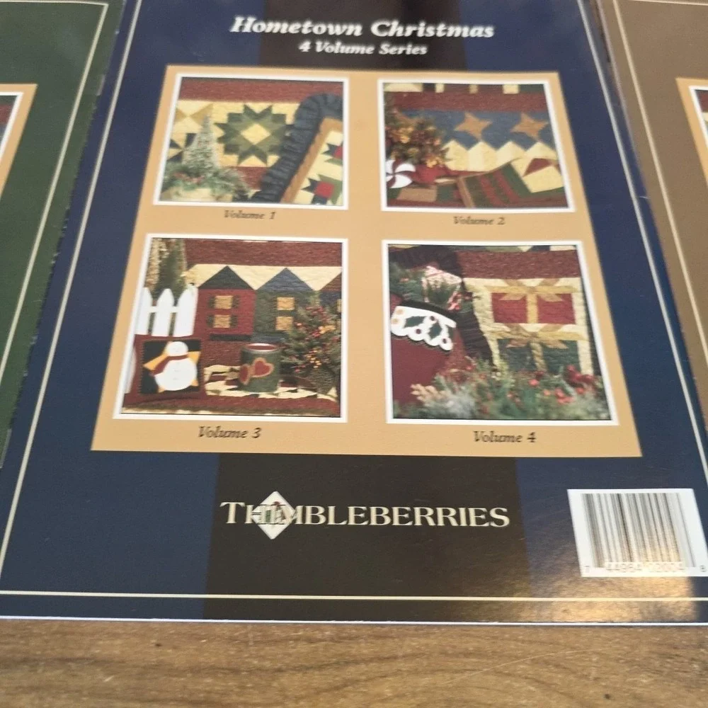 Thimbleberries Hometown Christmas Lot of 3 Volumes 2, 3 & 4‎ Recipes Quilting